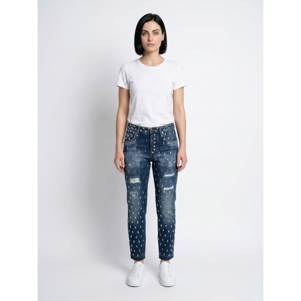 Dolce & Gabbana Bicolor Cotton Casual Women's Pants
